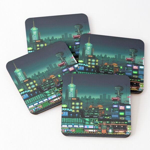 Item preview, Pixelated Urban Landscape designed and sold by Nellisstadia.