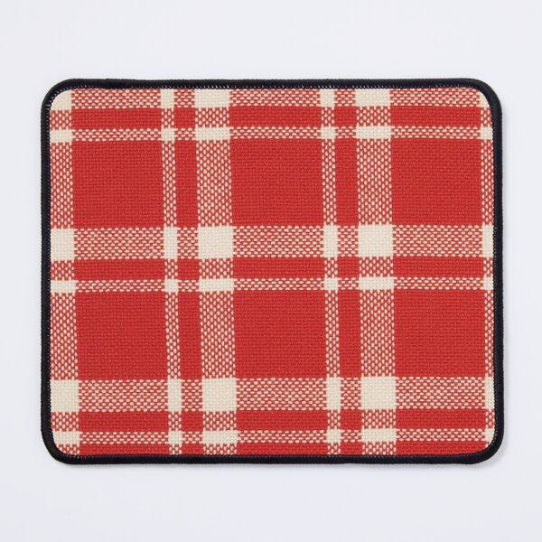 Item preview, Checked fabric, bright red-white designed and sold by jwebmarket.
