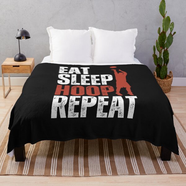 Item preview, Eat Sleep Hoop Repeat Boys Basketball Season designed and sold by DeansDesigns44.