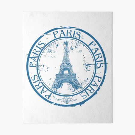 Paris Postal Stamp with Eiffel Tower - By Kiradlynn Designs AI | Poster