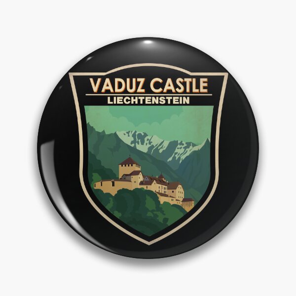 Item preview, Vaduz Castle Liechtenstein Badge designed and sold by KrisSidDesigns.