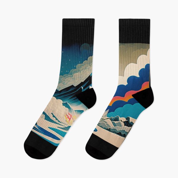 Item preview, Pintura de paisaje, estilo de arte ukiyo-e designed and sold by ParadiseSlice.
