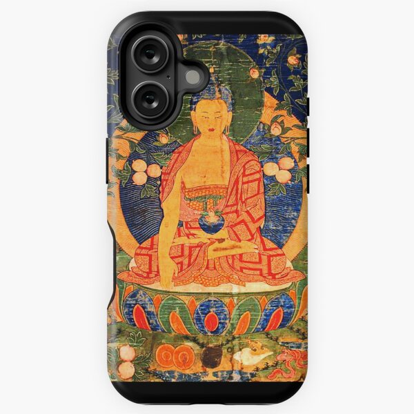 Item preview, Tibetan Buddhist Medicine Buddha Thangka Reproduction  designed and sold by Emotional AbsurdiTees.