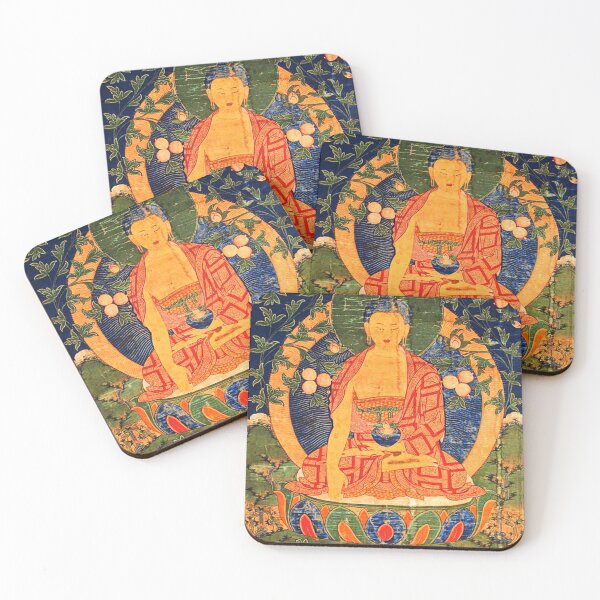 Item preview, Tibetan Buddhist Medicine Buddha Thangka Reproduction  designed and sold by Tammy Winand Arts.