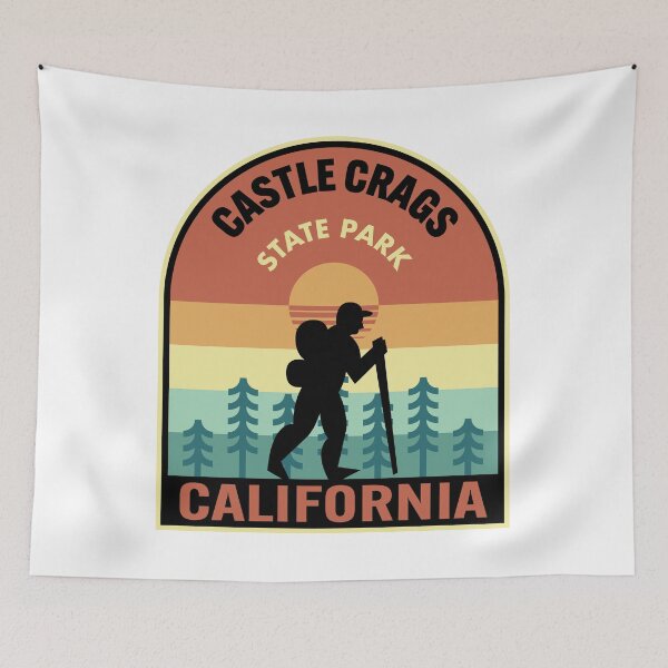 Item preview, Castle Crags State Park California Retro Hiking designed and sold by HalpinDesign.