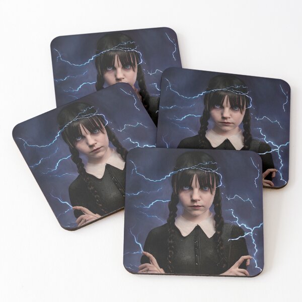 Item preview, Wednesday Addams Thunder Portrait  designed and sold by AIPerfection.
