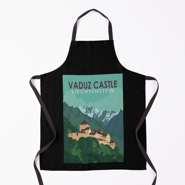 Item preview, Vaduz Castle Liechtenstein Travel Vintage Art designed and sold by KrisSidDesigns.