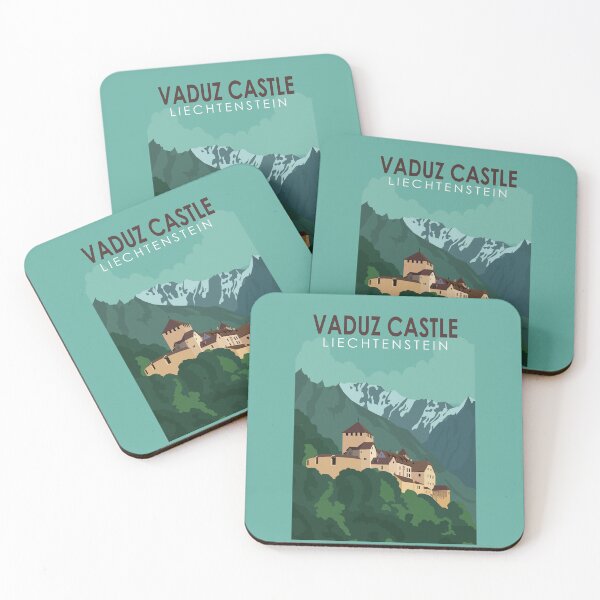 Item preview, Vaduz Castle Liechtenstein Travel Vintage Art designed and sold by KrisSidDesigns.