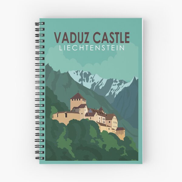 Item preview, Vaduz Castle Liechtenstein Travel Vintage Art designed and sold by KrisSidDesigns.