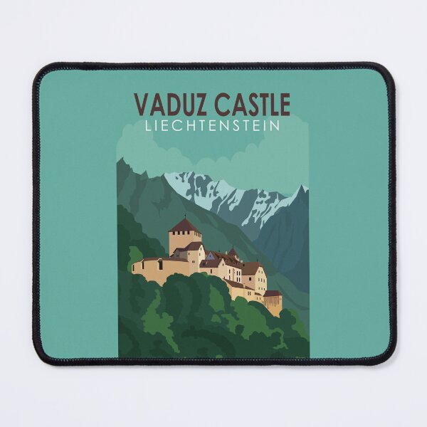 Item preview, Vaduz Castle Liechtenstein Travel Vintage Art designed and sold by KrisSidDesigns.