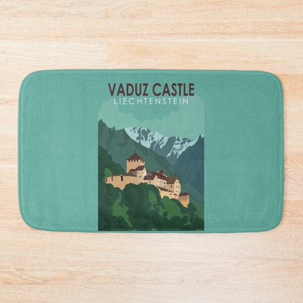 Item preview, Vaduz Castle Liechtenstein Travel Vintage Art designed and sold by KrisSidDesigns.