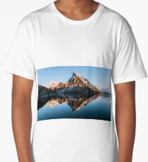 Calm mountain lake at dusk - Landscape Photography Long T-Shirt