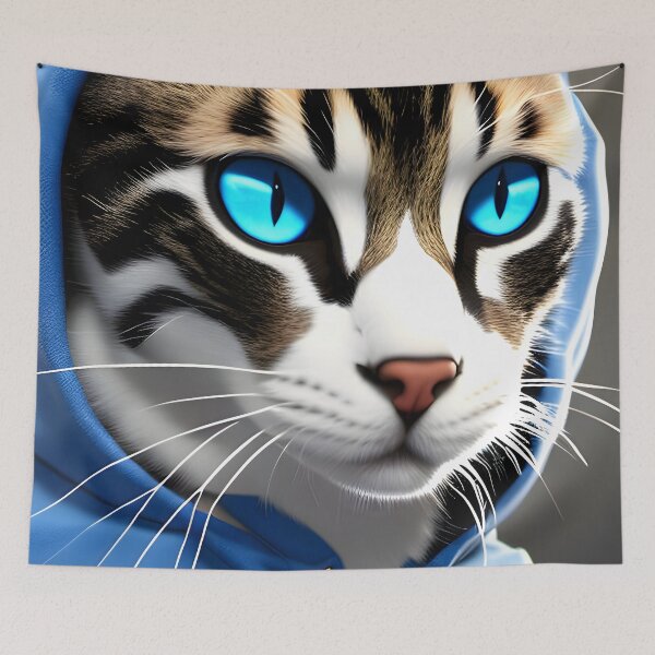 Item preview, Hooded Cat - Modern Digital Art designed and sold by Ai-michiart.