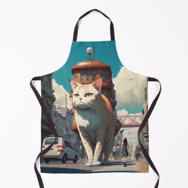 Item preview, Giant cat walking on the street designed and sold by KoolArtDistrict.