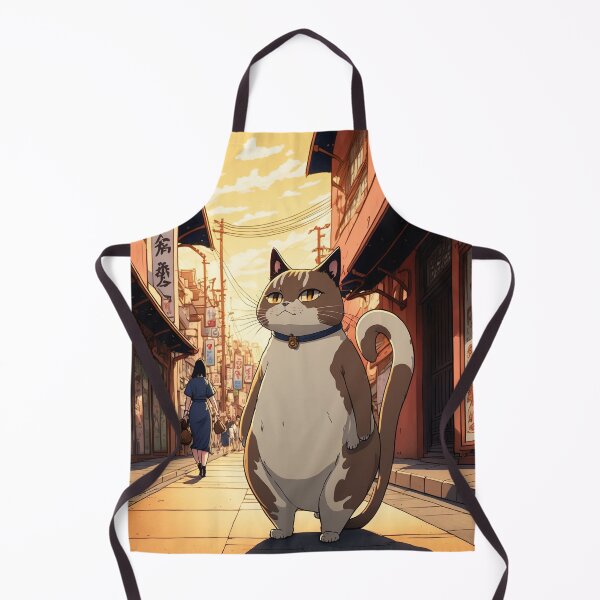 Item preview, Chubby cat standing on the street designed and sold by KoolArtDistrict.