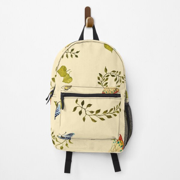 Item preview, Nature liana butterfly leaf pattern a watercolor yellow designed and sold by Yana Mustafina | Boho Soulful Designs.