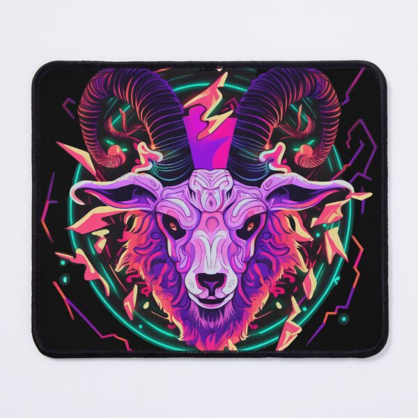 Item preview, Cyber Pagan wizard Goat designed and sold by Expedition-AI.