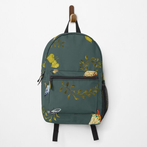Item preview, Nature liana butterfly leaf pattern a watercolor green designed and sold by Yana Mustafina | Boho Soulful Designs.