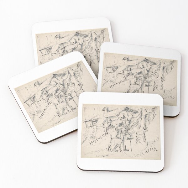 Item preview, Ernst Ludwig Kirchner Goatherd with Goats (1917) designed and sold by TeeARTHY.