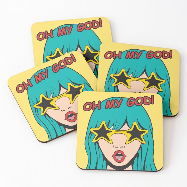 Item preview, Oh My God Pop Art Woman designed and sold by halleinstyle.