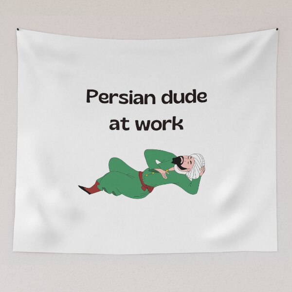 Item preview, Persian dude at work - Persian (iranian) joke designed and sold by Persian Pride Official.