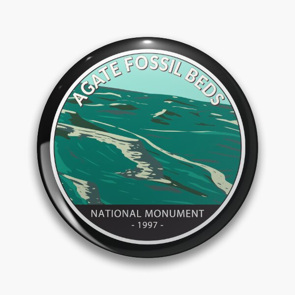 Item preview, Agate Fossil Beds National Monument Nebraska Circle designed and sold by KrisSidDesigns.