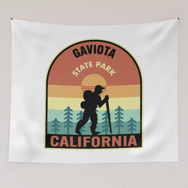 Item preview, Gaviota State Park California Retro Hiking designed and sold by HalpinDesign.