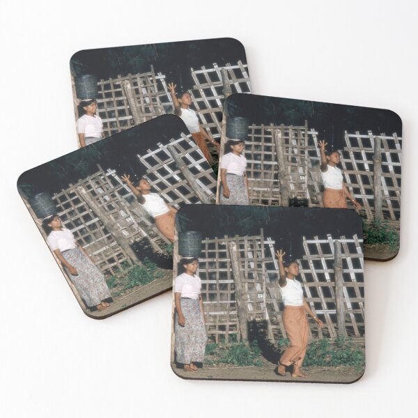 Item preview, 1970s - Scene of General Life in Bagan with women carrying water, Myanmar, Burma designed and sold by thatwaslife.