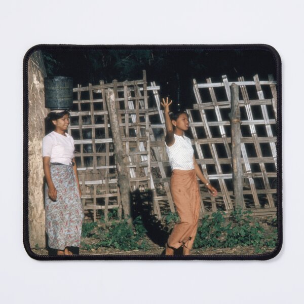 Item preview, 1970s - Scene of General Life in Bagan with women carrying water, Myanmar, Burma designed and sold by thatwaslife.