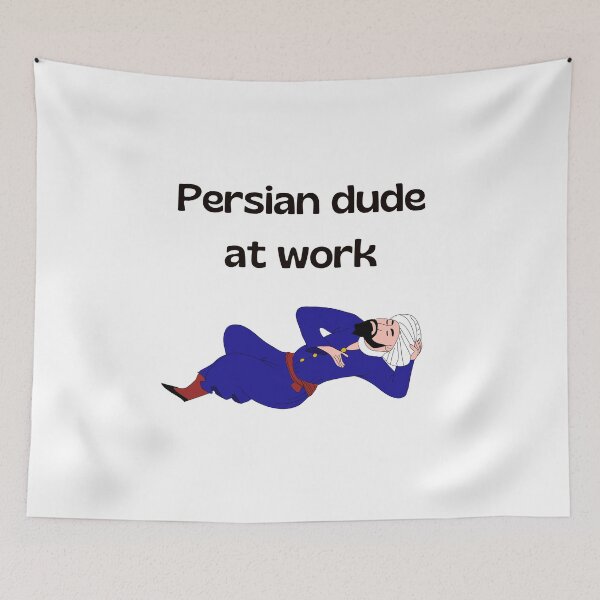 Item preview, Persian dude at work - Persian (iranian) joke designed and sold by Persian Pride Official.