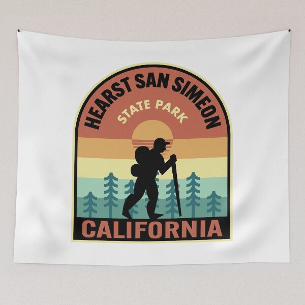 Item preview, Hearst San Simeon State Park California Retro Hiking designed and sold by HalpinDesign.