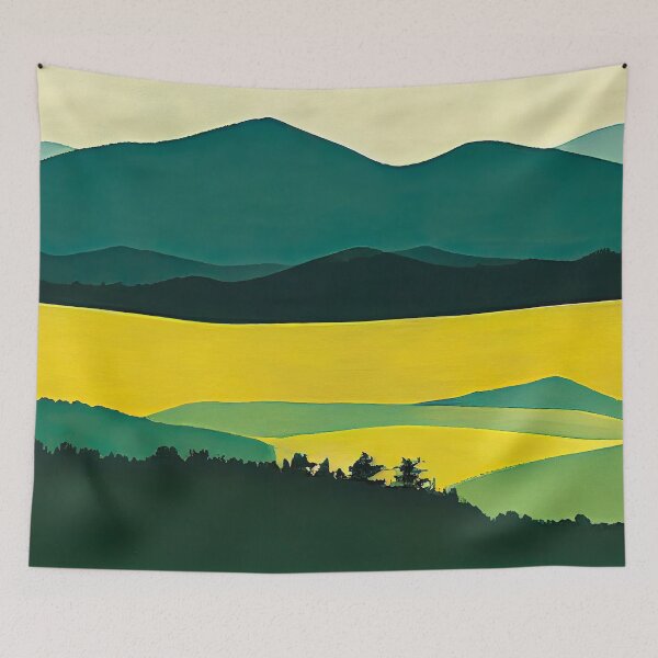 Item preview, Mountain Horizon: Silkscreen Landscape designed and sold by Studio Axis.