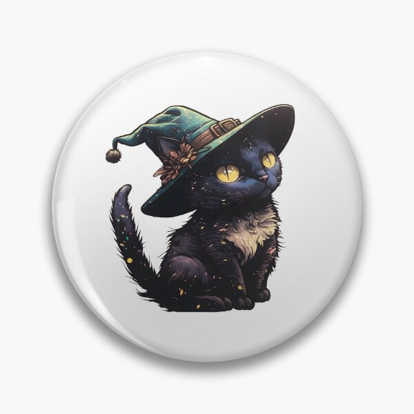 Item preview, Cute little witchy cat designed and sold by WitchesAndCats.