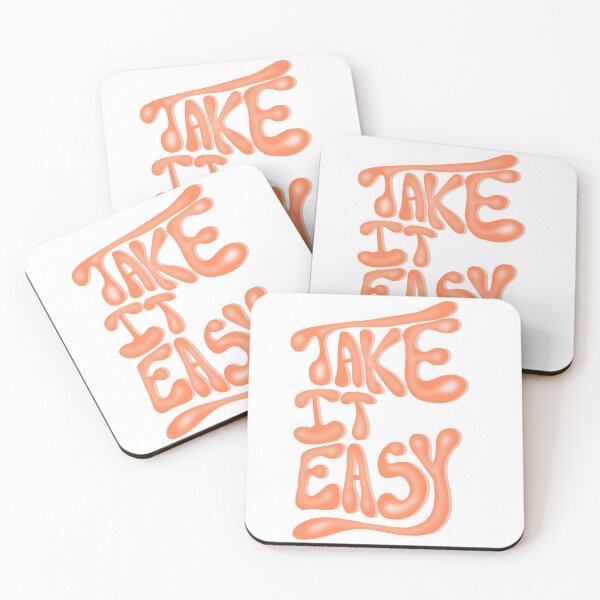 Item preview, take it easy typographic print designed and sold by shivanigautam.
