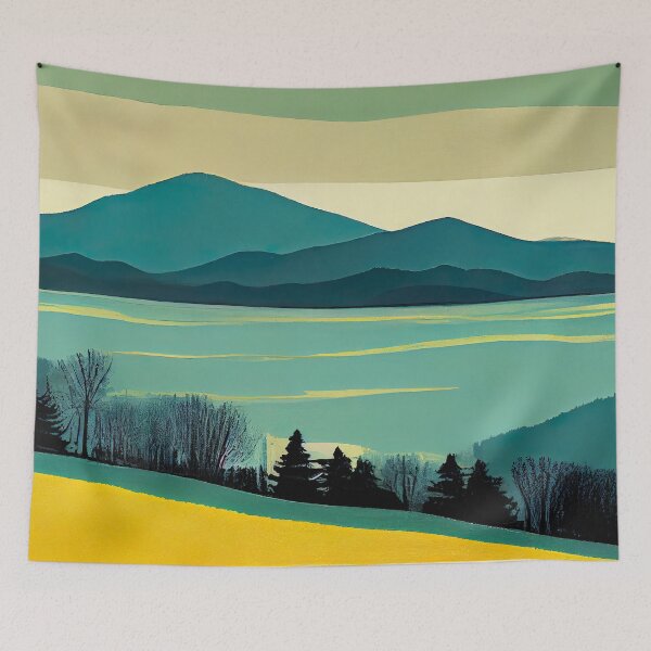 Item preview, Westward Lake: Silkscreen Landscape designed and sold by Studio Axis.
