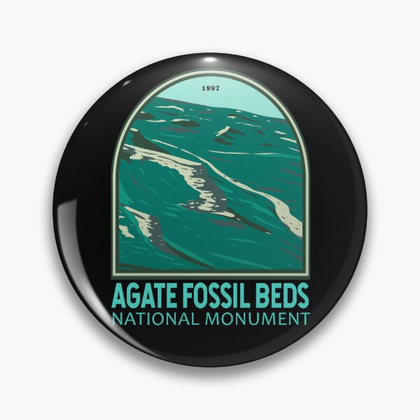 Artikelvorschau, Agate Fossil Beds National Monument Nebraska Emblem entworfen und verkauft von KrisSidDesigns.