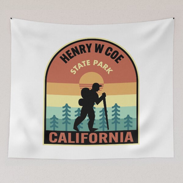 Item preview, Henry W Coe State Park California Retro Hiking designed and sold by HalpinDesign.