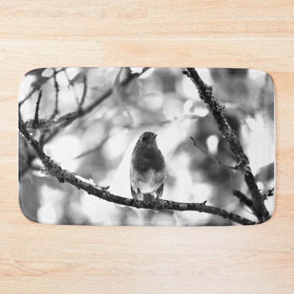 Item preview, robin black and white designed and sold by Francespoppy.