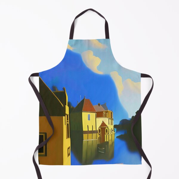 Item preview, Colorful, calm, abstract landscape wall art as prints, on canvas, or large posters. Vermeer style. Wall art decor for your home. designed and sold by JoelsCorner.