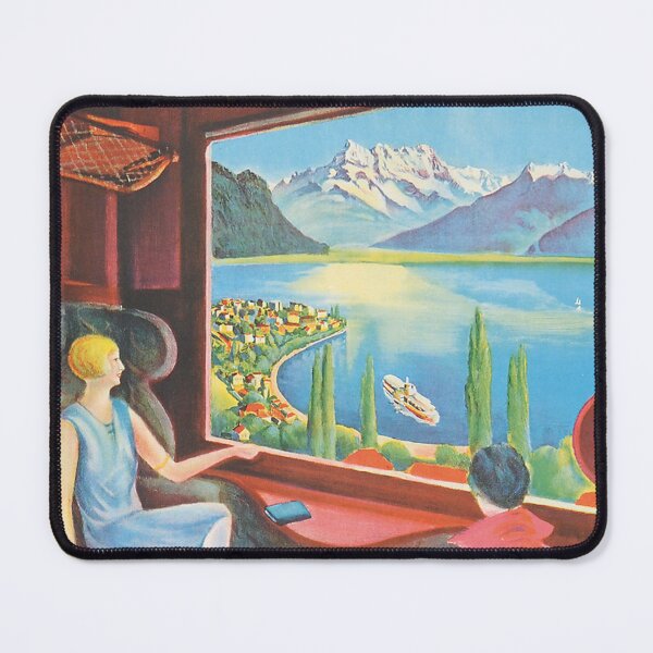 Item preview, Montreux Vintage Travel Switzerland designed and sold by cutesy.