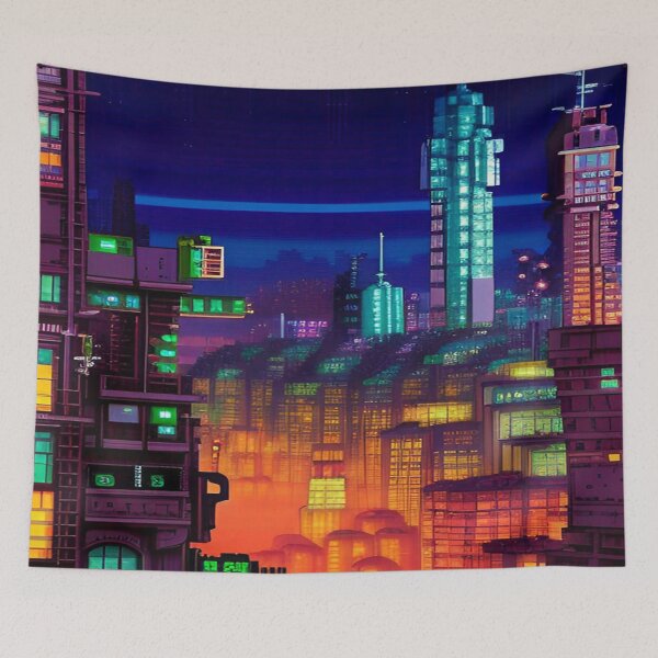 Item preview, Cybernetic Cityscape designed and sold by Nellisstadia.