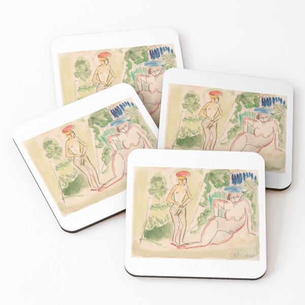 Item preview, Ernst Ludwig Kirchner Two Bathers near the Woods (1910-1911) designed and sold by TeeARTHY.