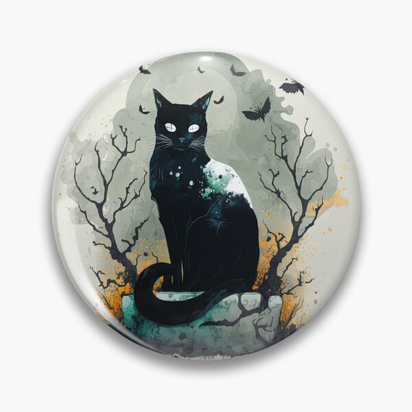 Item preview, black cat ghost designed and sold by Chillapy.