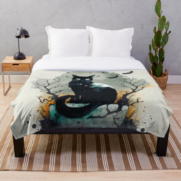 Item preview, black cat ghost designed and sold by Chillapy.