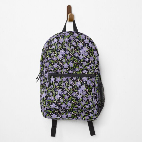 Item preview, Blue Flower Field with Spirals and Dots Half-Drop Repeat 5748 designed and sold by Art in My Loft.