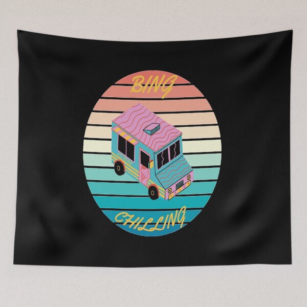 Item preview, BING CHILLING - ICE CREAM MEME designed and sold by ArtzandDesignz.