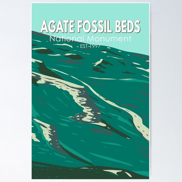 Item preview, Agate Fossil Beds National Monument Nebraska Vintage designed and sold by KrisSidDesigns.