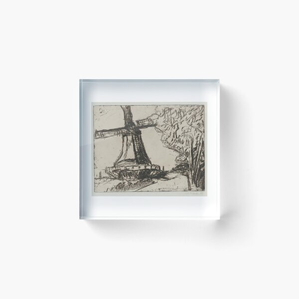 Item preview, Ernst Ludwig Kirchner Windmühle Auf Fehmarn (Dube E 48) (1908) designed and sold by TeeARTHY.