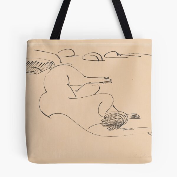Item preview,  Ernst Ludwig Kirchner  Erna Lying on the Beach among Rocks (1912) designed and sold by TeeARTHY.