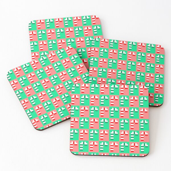 Item preview, Cute Little Pixel Candy Canes, Red Green White designed and sold by rin3d .